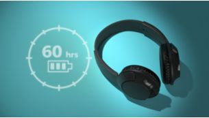 Up to 60 hours play time with quick charging