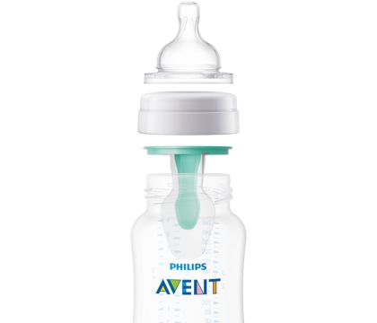 Philips Avent Natural Response AirFree Vent Baby Bottle 1m+ Bear 260ml (9  oz)