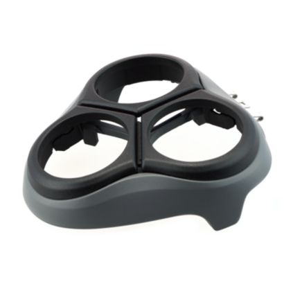 Udržuje holicí hlavy ve správné poloze