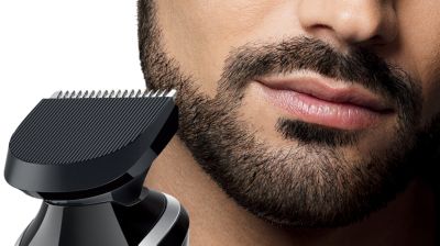 Full size trimmer for neck line, sideburns and chin