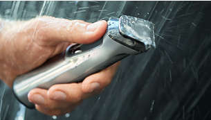 Vesisuojattua trimmeriä voi käyttää myös suihkussa ja se on helppo puhdistaa