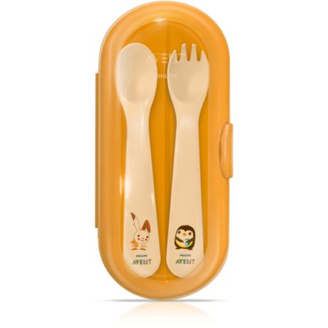 SCF718/00 Philips Avent Toddler cutlery set and travel case 12m+