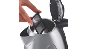 Anti-calc filter for a clean cup of water
