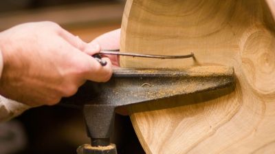 Real hand-crafted wood speaker enclosure for fidelity sound