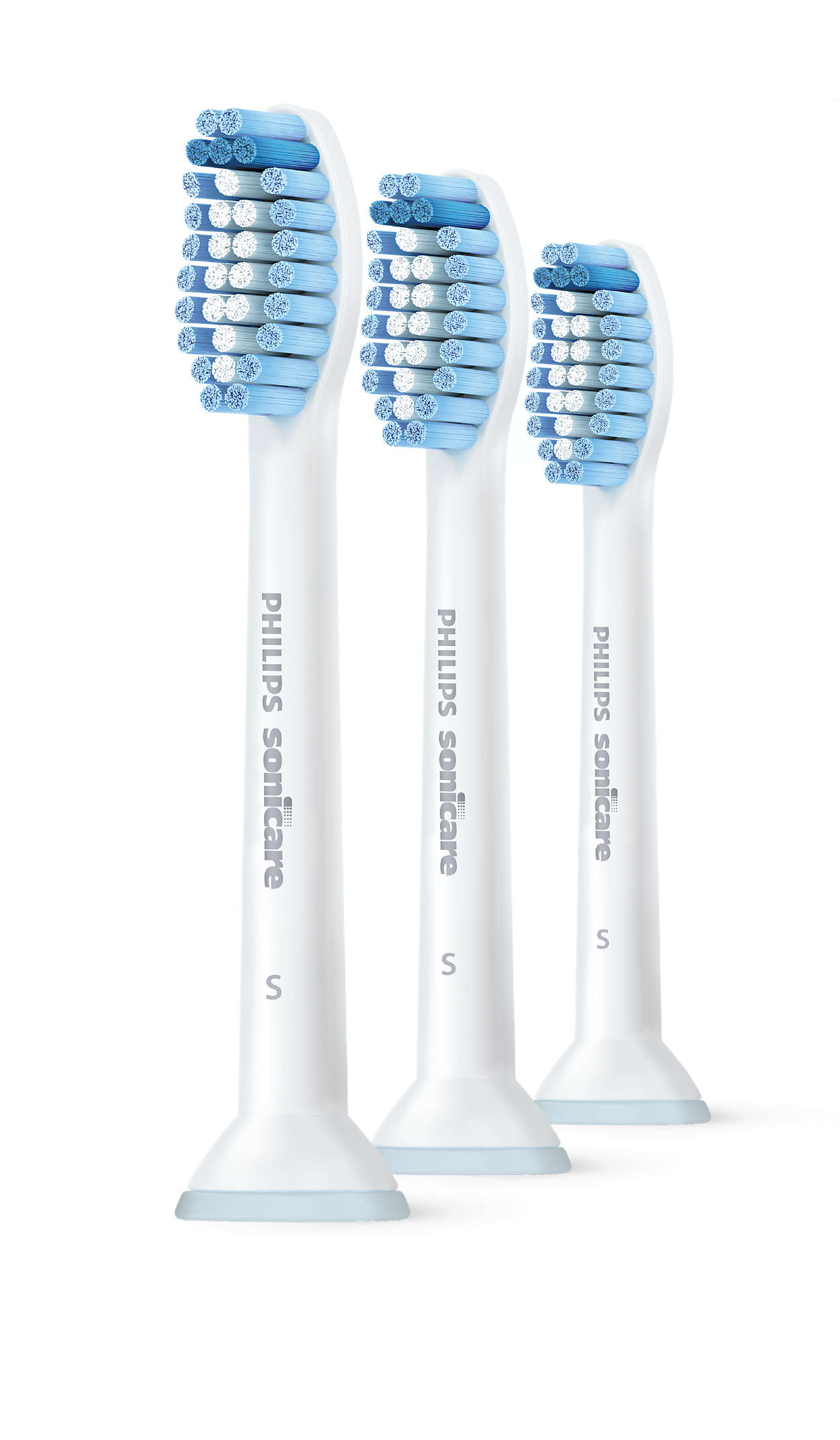 S Sensitive Standard sonic toothbrush heads HX6053/64 | Sonicare