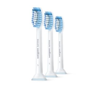 S Sensitive 3-pack standard sonic toothbrush heads