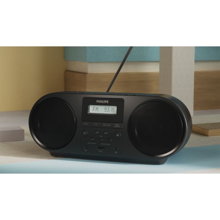 All-in-one CD/FM radio player