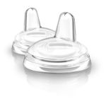 Flexible silicone spout that's gentle on gums