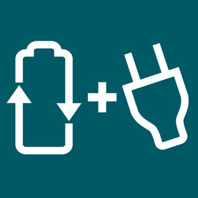 Uso com e sem fio para máxima potência e liberdade