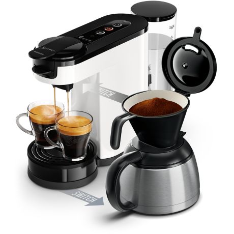 HD6592/00R1 SENSEO® Switch Pod and filter coffee machine