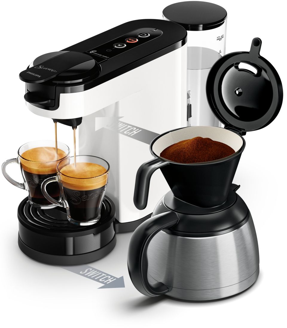 Porte-dosette 2 tasses pour machine à café senseo switch