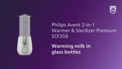 Warming milk in glass bottles