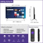 Un élégant téléviseur Smart TV à l'affichage éclatant