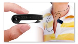 Built-in clip for easy wear