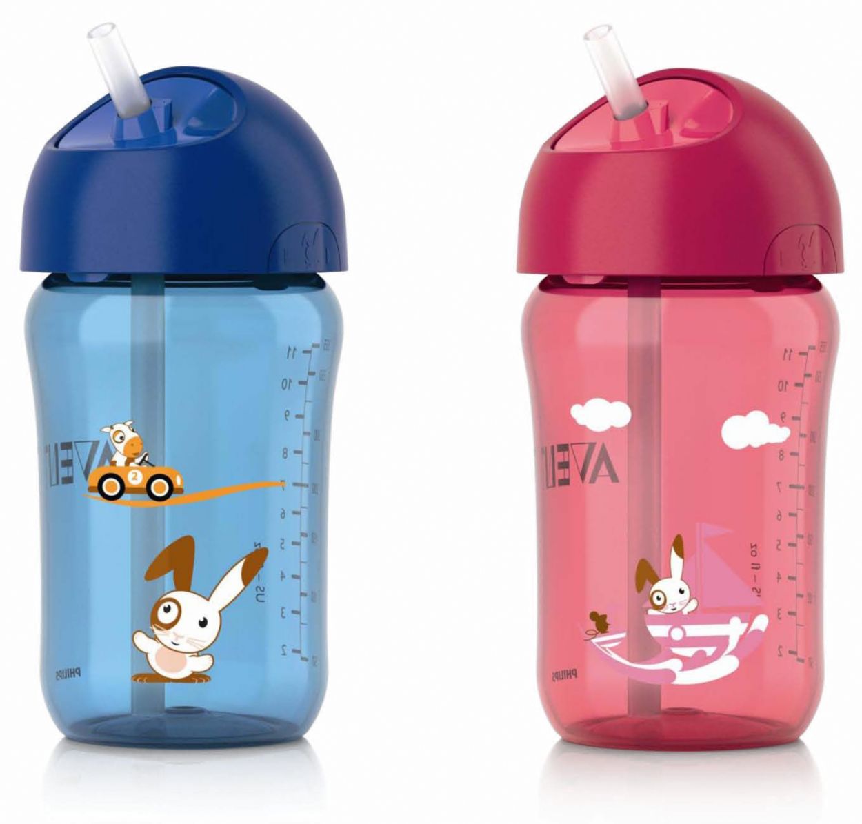 4 Botella Agua Niños Infantil Nena Nene Sorbete Bpa Free