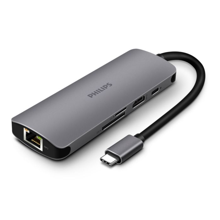 Hub USB-C 3.0 mở rộng đến HUB mini 8 cổng