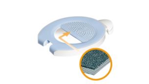 The two-layer filter reduces unwanted frying smells