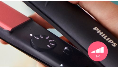 6 temperature settings for better control