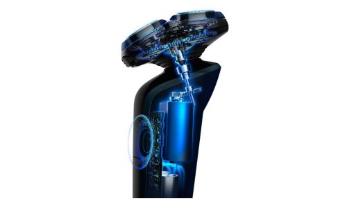 Smart motor control adjusts the shaver power automatically