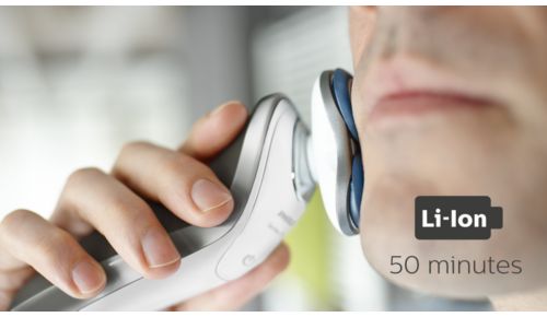 50 Minuten kabellos rasieren