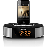 Klockradio med larm, för iPod/iPhone