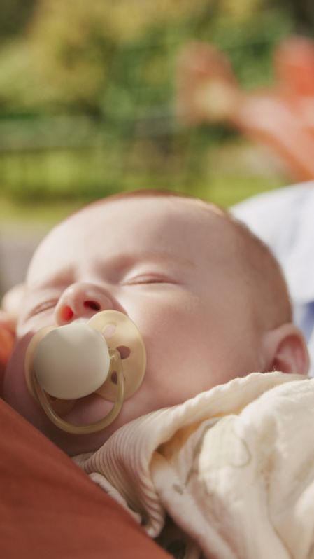 Babies with pacifiers