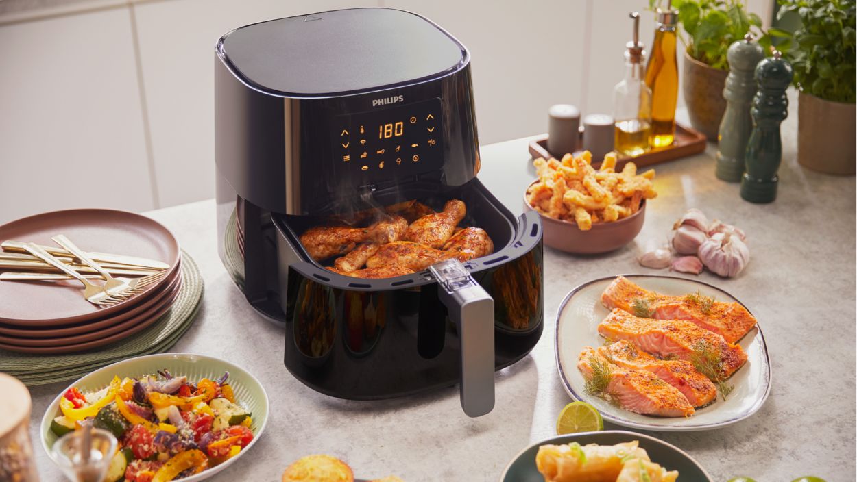 crisis paddestoel maagd 5000 Series Connected XL-Airfryer uit de 5000-serie HD9280/70 | Philips