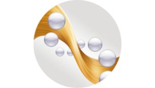 Ionisoiva käsittely ehkäisee sähköisyyttä ja tekee hiuksista sileät ja tasaiset