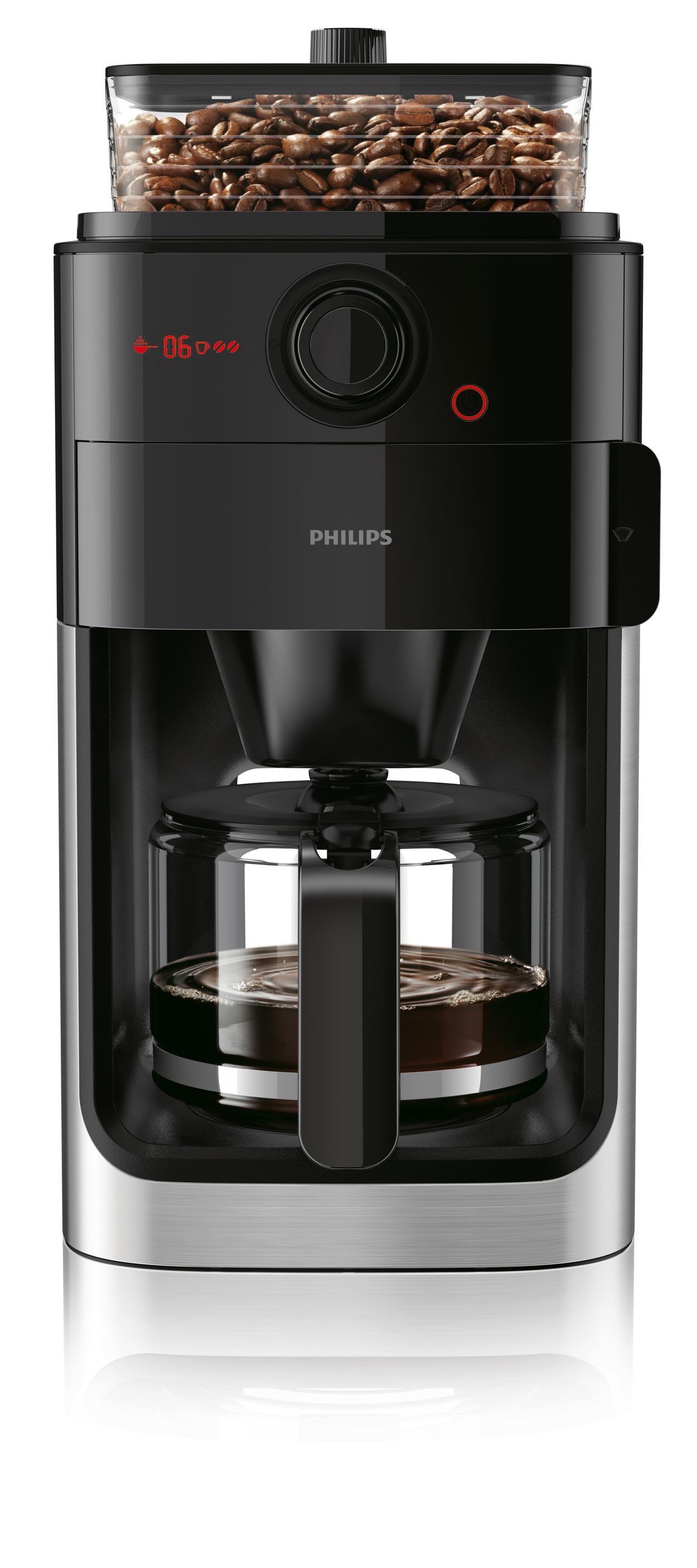 Kloppen Wiskundige Stamboom Grind & Brew Koffiezetapparaat HD7767/00 | Philips
