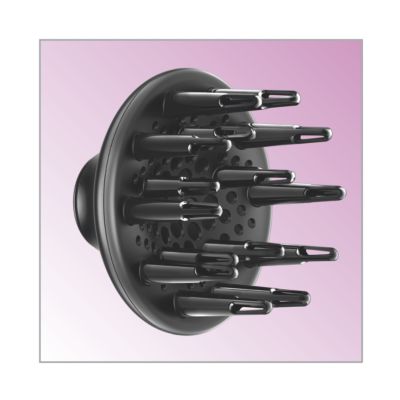 El difusor aumenta el volumen para crear rulos y peinados definidos