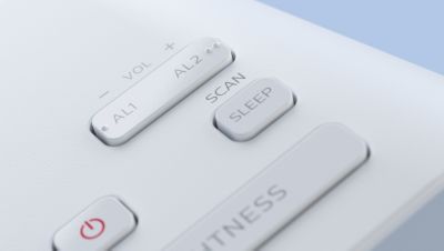 Dual alarm function. Set two alarms