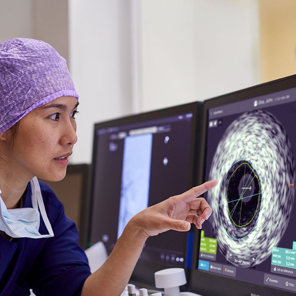 Clinician investigate scan