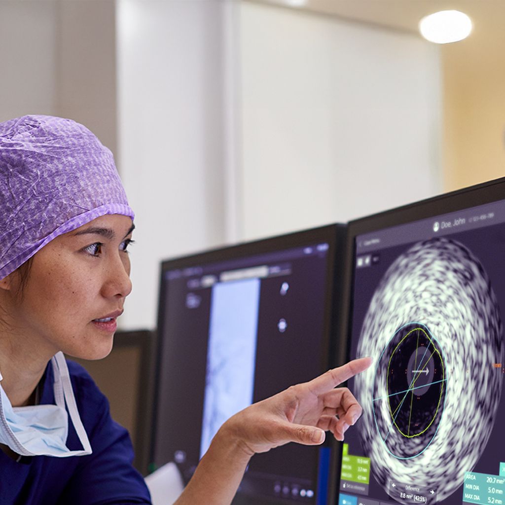 Clinician investigate scan