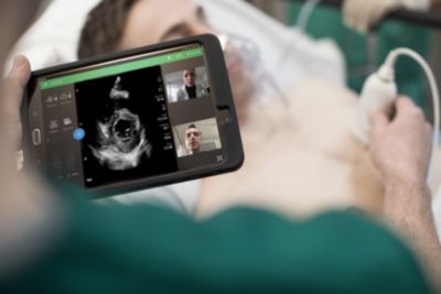 Lumify with React tablet in use for medical imaging