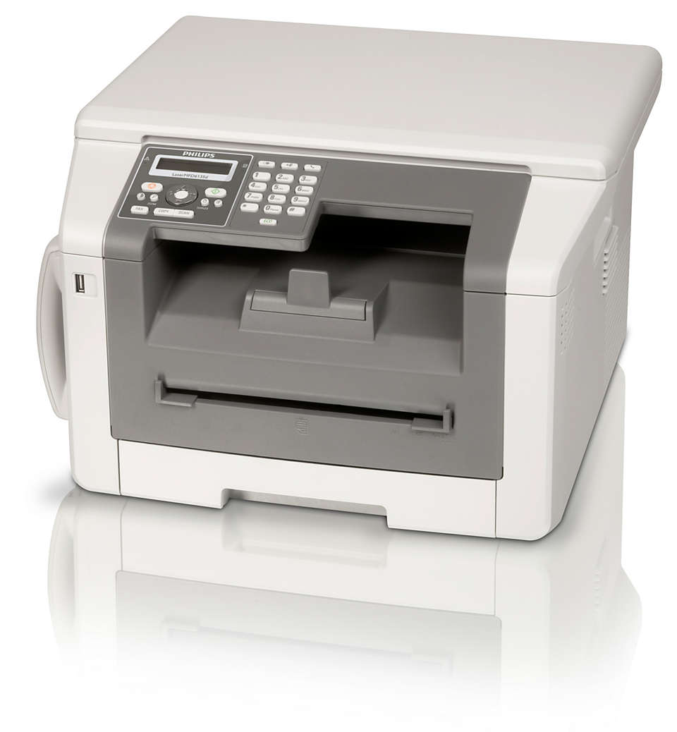 Fax, telefon, kopiering och utskrift med duplexlaserkraft