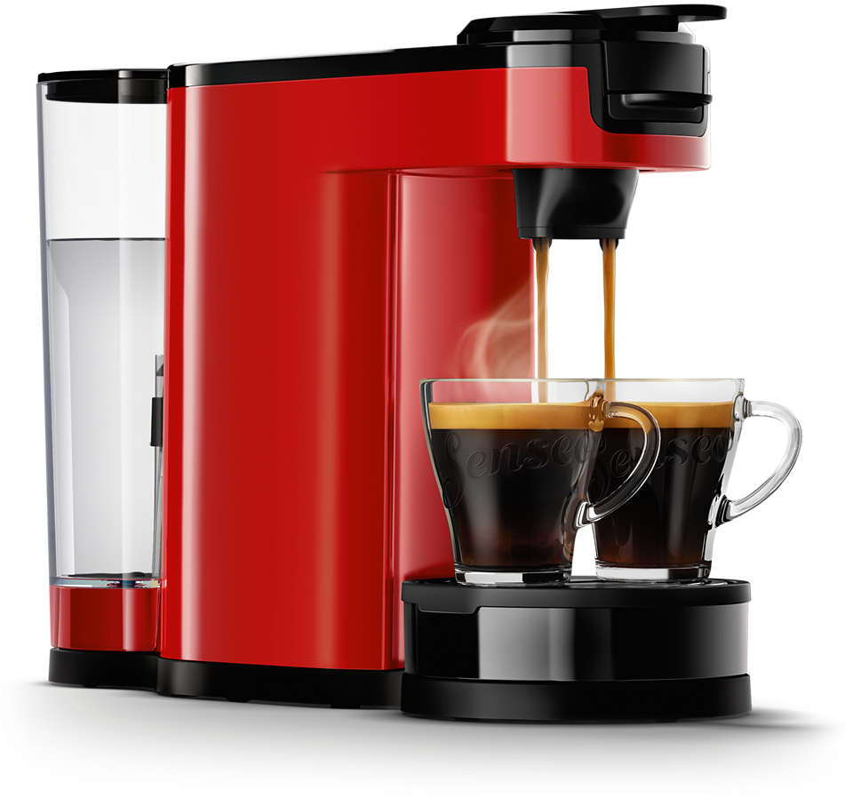 Philips HD6592/81 Machine à café SENSEO Switch 2 en 1 Rouge Compatible toutes machines SENSEO Machine à café à dosettes SENSEO machine à dosettes + machine à café filtre & CA6520/00 Détartrant 