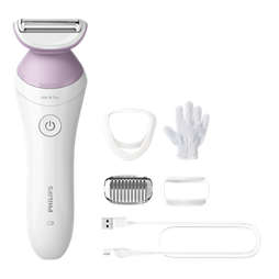 Lady Shaver Series 6000 Cordless shaver with Wet and Dry use