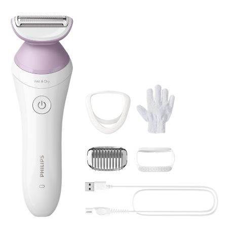 BRL136/00 Lady Shaver Series 6000 Trådløs shaver til våd og tør brug