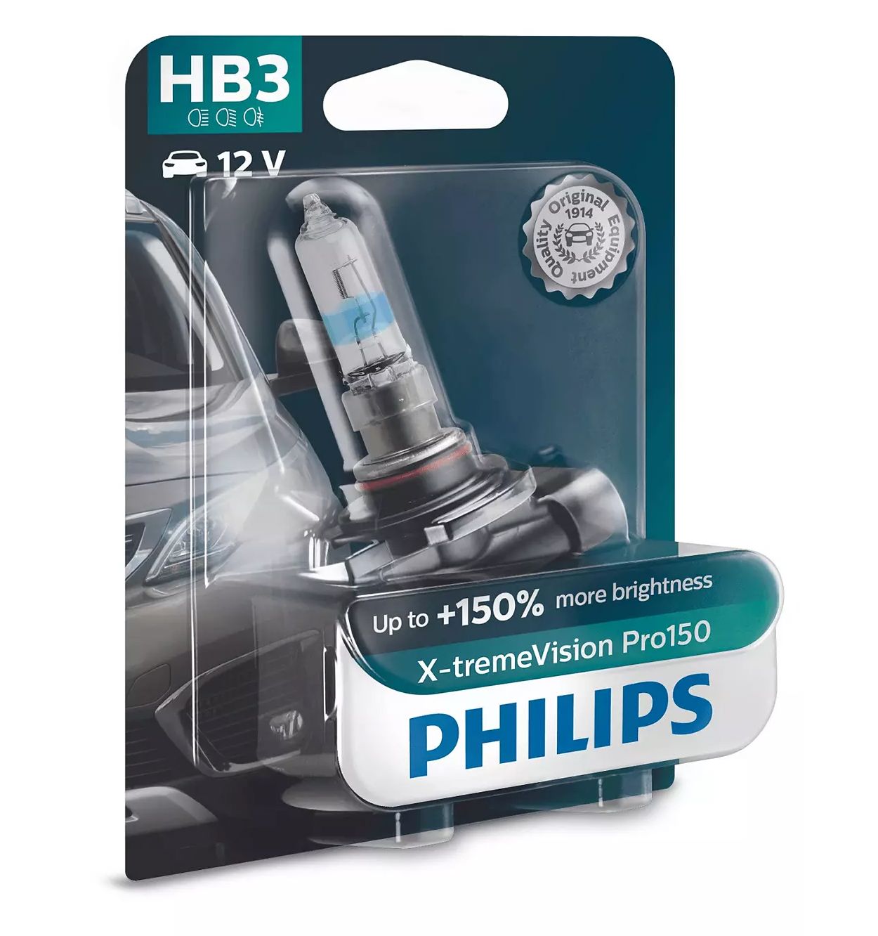 Bombilla de faro H7 12V 55W Philips Vision motocicleta - pieza de