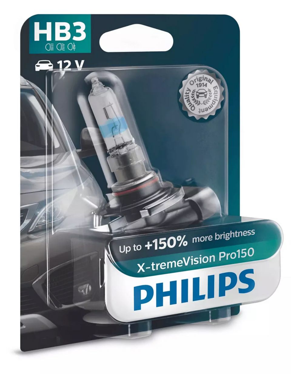 Philips X-tremeVision Pro150 H7 bombilla faros delanteros +150%, Halógena,  paquete doble : : Coche y moto