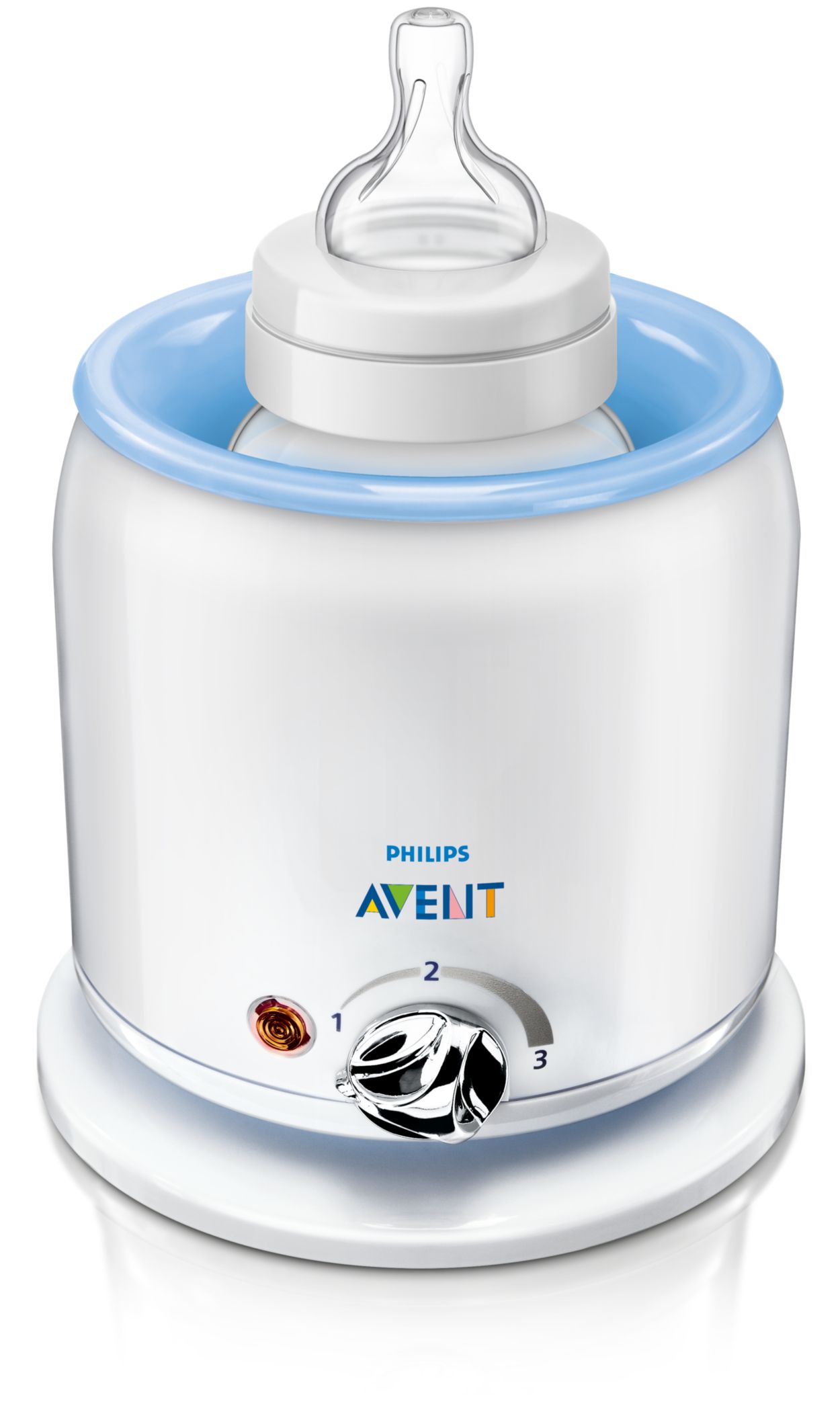 Philips Avent Chauffe-biberon - Chauffe en 3 minutes - Dégivrage silencieux  - Maintient le lait au chaud - Facile à utiliser - Compatible avec tous