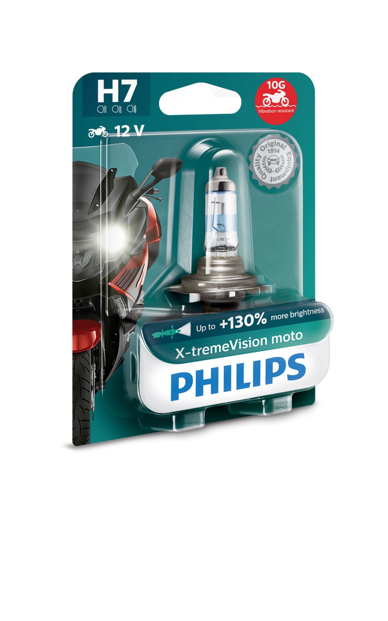Lampadina Moto Philips X-TREME VISION MOTO 12972PRBW H7 PX26d/55W
