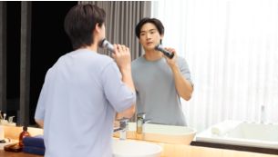 50 minutes of cordless shaving from a 1-hour charge