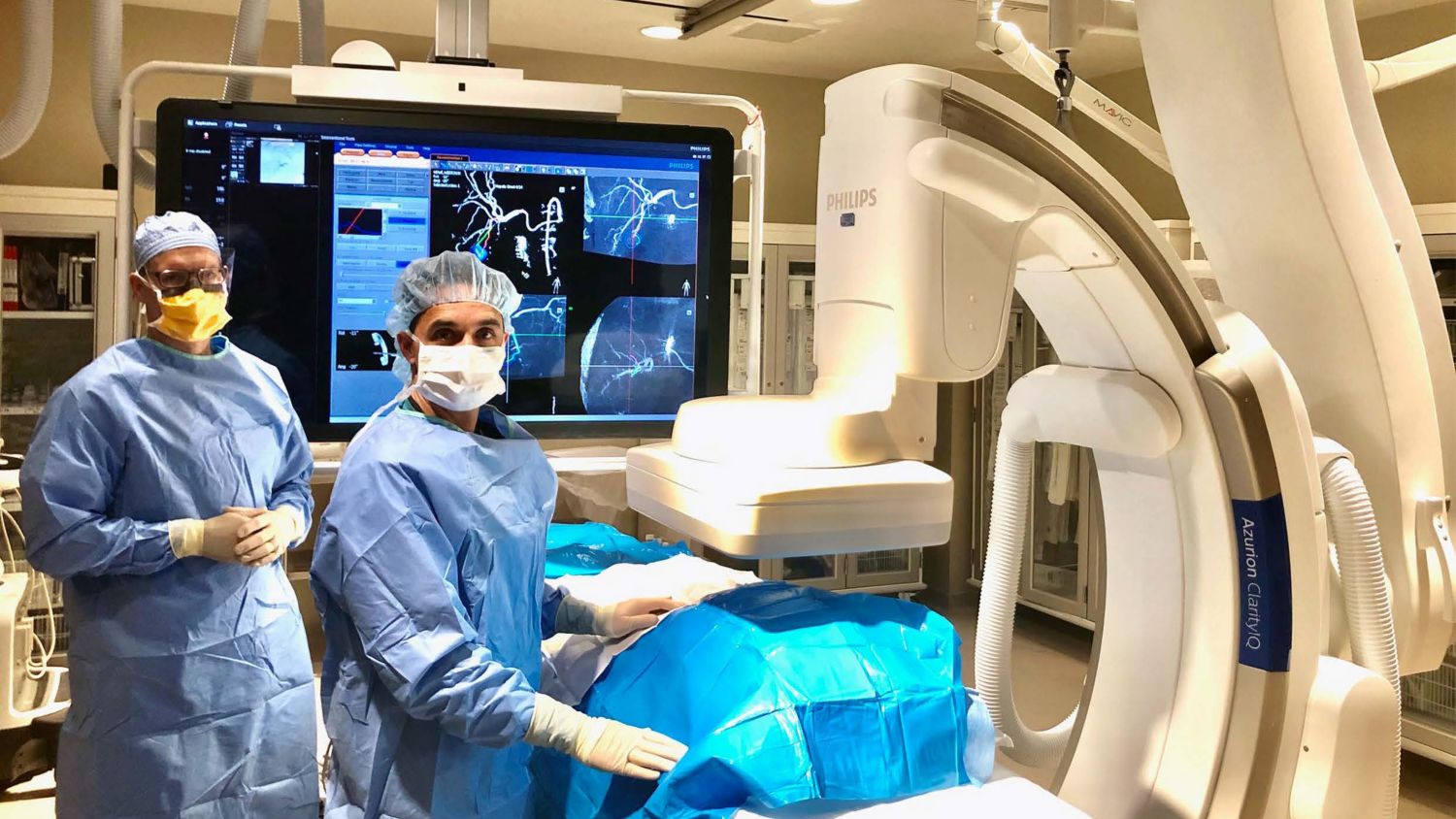 Interventionalroom with Azurion at Sentara Norfolk General Hospital