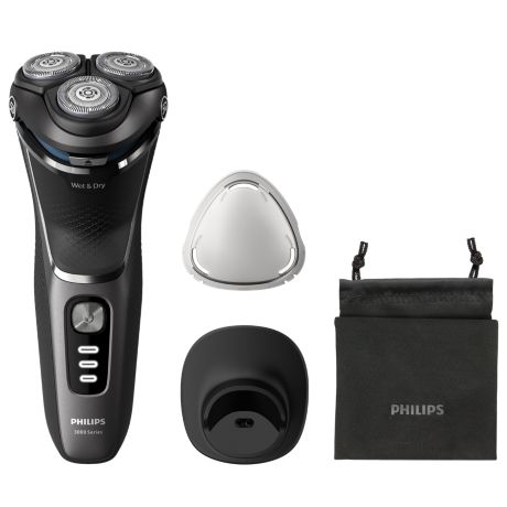 S3343/13  Shaver series 3000 S3350/06 Wet and dry electric shaver