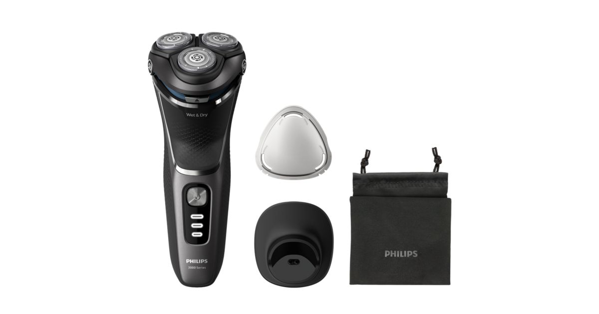 Shaver 3000 Series Elektrický strojček na holenie namokro aj nasucho S3343/13 - hlavný produktový obrázok Philips
