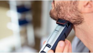 Entretenez une barbe de 3 jours impeccable en utilisant la hauteur de coupe de 0,4 mm tous les jours