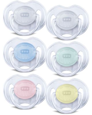 R... 2 Pack 6-18 Months Philips AVENT SCF170/22 BPA-Free Translucent Soothers 