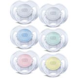 Classic Translucent Pacifier 0-6m, 2 pack
