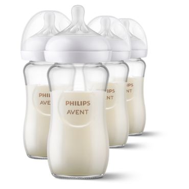 Philips Avent Biberón de respuesta natural de vidrio
